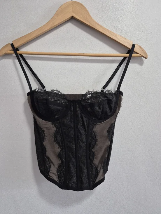 Out From Under Urban Outfitters Modern Love Lace Corset Size Small - Picture 3 of 7